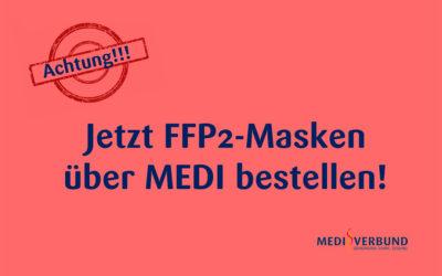 Jetzt bestellen: MEDI bietet Mitgliedern FFP2-Masken an