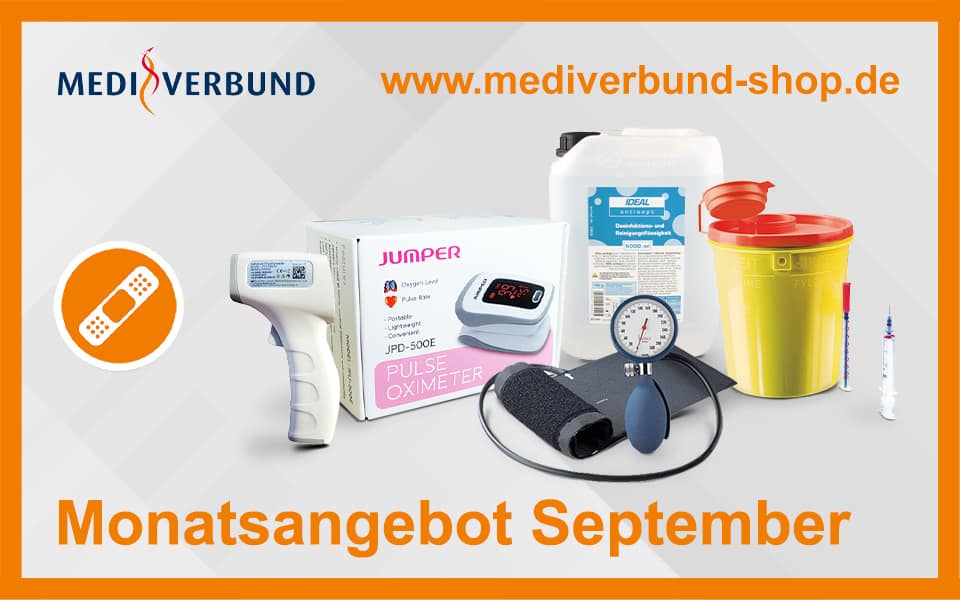 Messgeräte, Kanülenentsorgungsboxen und Flächendesinfektion zu Schnäppchenpreisen