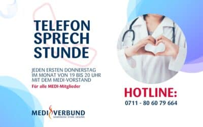 MEDI-Vorstand bietet Sprechstunde für Mitglieder an